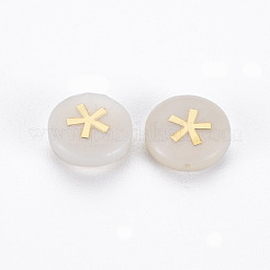 Бусины из натуральных пресноводных ракушек&nbsp;SHEL-N003-22-09