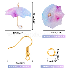 Наборы для самостоятельного изготовления акриловых сережек&nbsp;DIY-FH0001-80