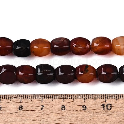 Окрашенные естественный агат бисер пряди&nbsp;G-T144-50A-03-1