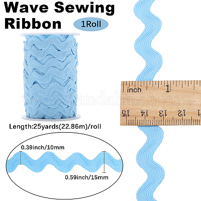 Лента из полиэстерового волнистого кружева&nbsp;OCOR-GF0004-36A-09-1