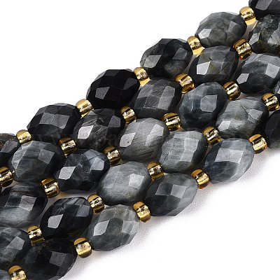 Натуральный орлиный глаз бусы&nbsp;G-N342-35-8x6-03-1