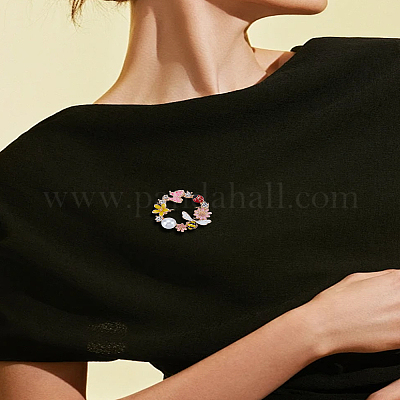 1 шт. эмалевые булавки для венка&nbsp;JEWB-LP0001-32-1