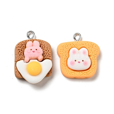 Подвески из непрозрачной смолы RESI-G043-C02-1