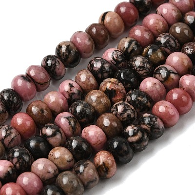 Природные родонит бисер нитей&nbsp;G-A280-A21-01-1