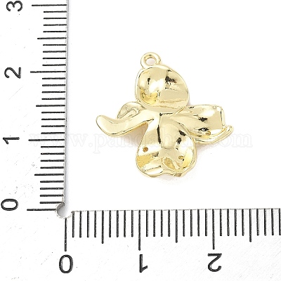 Латунные микропаве прозрачные подвески с фианитом&nbsp;LS-KK-Z106-01G-01-1