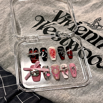 Прозрачный пластиковый ящик для инструментов для ногтей&nbsp;MRMJ-LP0002-33B-02-1