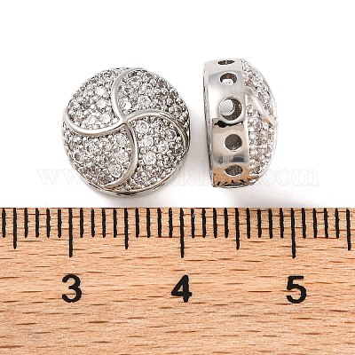 Латунные микропаве из прозрачного кубического циркония KK-S389-26P-1