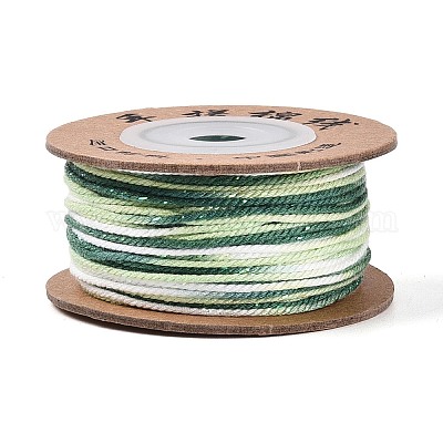 30 м окрашенный сегментный хлопковый шнур для макраме&nbsp;OCOR-T018-01T-1