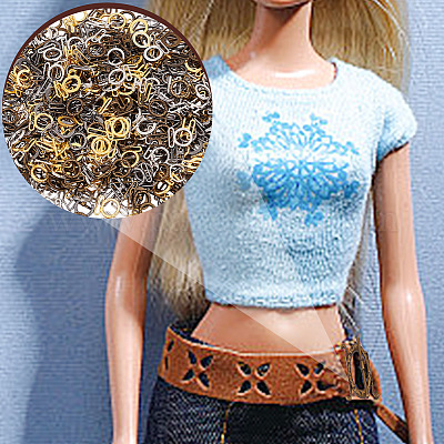 40 пара двухцветных железных пряжек&nbsp;FIND-GO0002-41-1