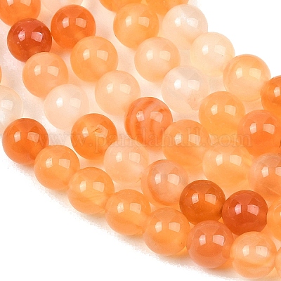 Природного сердолика нитей бисера&nbsp;G-N0006-6mm-17-1