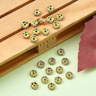 Латунные бусины разделители для поставки стразов&nbsp;RB-A014-L5mm-01G-NF-1