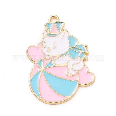 Подвески из эмали и сплава&nbsp;ENAM-M055-04G-01-1