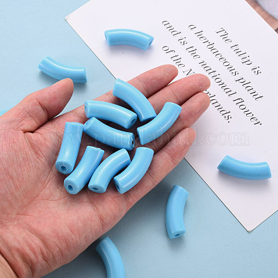 Непрозрачные акриловые бусины MACR-S372-001B-S012-1