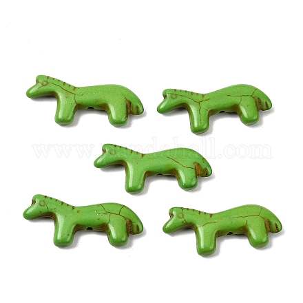 Синтетические бирюзовые бусины&nbsp;G-B158-01G-1