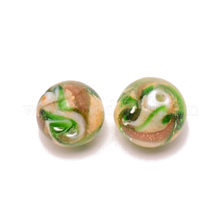 Lampwork бисер&nbsp;LAMP-WH0007-01C-1