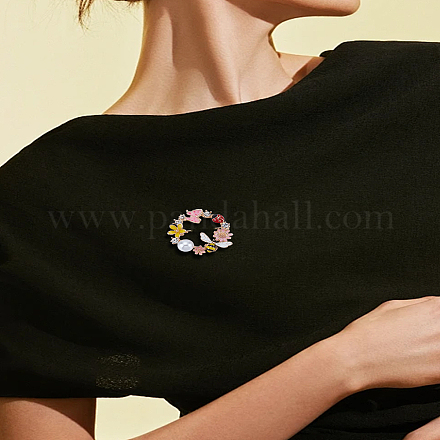 1 шт. эмалевые булавки для венка&nbsp;JEWB-LP0001-32-1