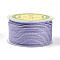 16M Round Nylon Braided Cord, for Wall Hanging, Crafts, Gift Wrapping, Lilac, 2mm, about 17.50 Yards(16m)/Roll