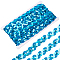 Polyester Paillette Beads, Sequins Beads, Ornament Accessories, Paillette Roll, Wave, Royal Blue, 17mm, 11m/roll