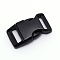 POM Plastic Side Release Buckles, Survival Bracelet Clasps, Black, 40x23x9mm, Hole: 16x3mm