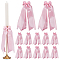 12Pcs Polyester Garment Accessories, Bowknot, Misty Rose, 220x60mm