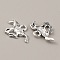 Tibetan Style Alloy Pendants, Horse Charms, Antique Silver, 14x21x2mm, Hole: 2.5mm