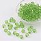 Transparent Acrylic Beads, Faceted, Round, Pale Green, 8mm, Hole: 1.5~2mm, about 1800pcs/500g