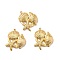 Ion Plating(IP) 304 Stainless Steel Pendants, Starfish & Shell Shapes, Real 18K Gold Plated, 21x20x4mm, Hole: 1.4mm