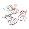 Polyester Braided Slider Bracelet with Brass Beads, Adjustable Woven Friendship Bracelet for Women, Mixed Color, 12-3/8 inch(31.5cm)