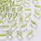 Transparent Acrylic Beads, Column, Yellow Green, 10x7.5mm, Hole: 1.8mm, about 551pcs/290g