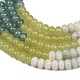 Нити из бусин из натурального цветочного амазонита&nbsp;G-Z135-C05-5