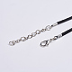 Искусственные замши шнур ожерелье NCOR-R025-4-3