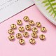 Железные хрустальные бусины-разделители со стразами&nbsp;RB-A007-6MM-G-6