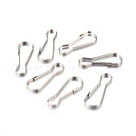 Железные брелки, Оснастка застежками, кальян, платина, 32x11x1 мм