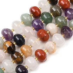 Cmешанные драгоценный камень бисер нитей&nbsp;G-P573-B01-01