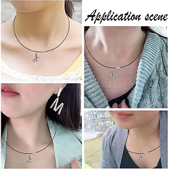 30 шт. 3-цветный шнур из нержавеющей стали для ожерелья&nbsp;TWIR-YW0001-04