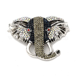 Сплав горный хрусталь брошь&nbsp;JEWB-K027-08AS