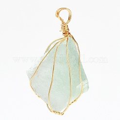 Кулоны из необработанных природных драгоценных камней&nbsp;PALLOY-JF00506