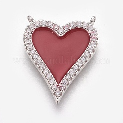 Латунные микро проложить кубического циркония подвески&nbsp;ZIRC-O026-27-NR