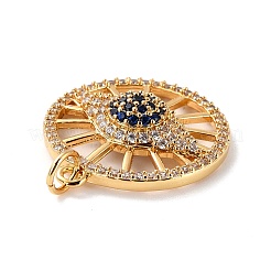 Латунные микро проложить кубического циркония подвески&nbsp;ZIRC-P092-039G-RS