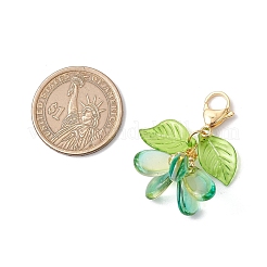 Подвески из цветочного стекла украшения&nbsp;HJEW-MZ00213-01