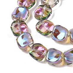 Стеклянные бусины с гальваническим покрытием &nbsp;X-EGLA-N012-07S