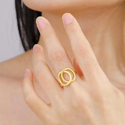 Кольца-манжеты из нержавеющей стали 304&nbsp;RJEW-OY001-04G