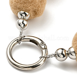 Универсальный ремешок для телефона с плюшевым шариком на запястье&nbsp;LS-HJEW-Q011-01A-P