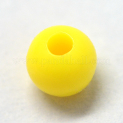 Непрозрачные акриловые бусины&nbsp;MACR-S802-4mm-QZ15