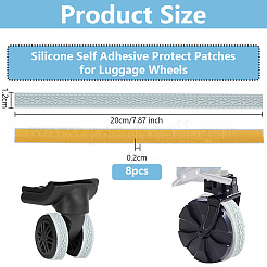 8 шт. силиконовые самоклеящиеся защитные пластыри&nbsp;FIND-WH0148-096A