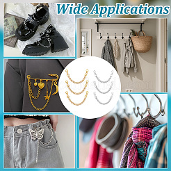 10 шт. 2 цвета железные цепи для одежды&nbsp;HJEW-NB00300