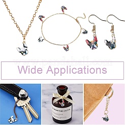 30шт 3 цвета подвески из цинкового сплава с эмалью&nbsp;ENAM-CJ0001-73