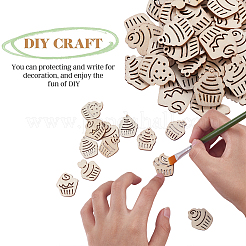 Незавершенные украшения из дерева&nbsp;WOOD-CJ0001-48