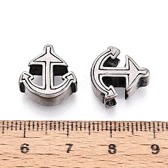 Бусины европейского стиля с крупными отверстиями из нержавеющей стали 304&nbsp;STAS-T072-122AS