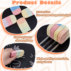 24 шт. 4-х цветные мелки без пыли&nbsp;AJEW-GA0009-05